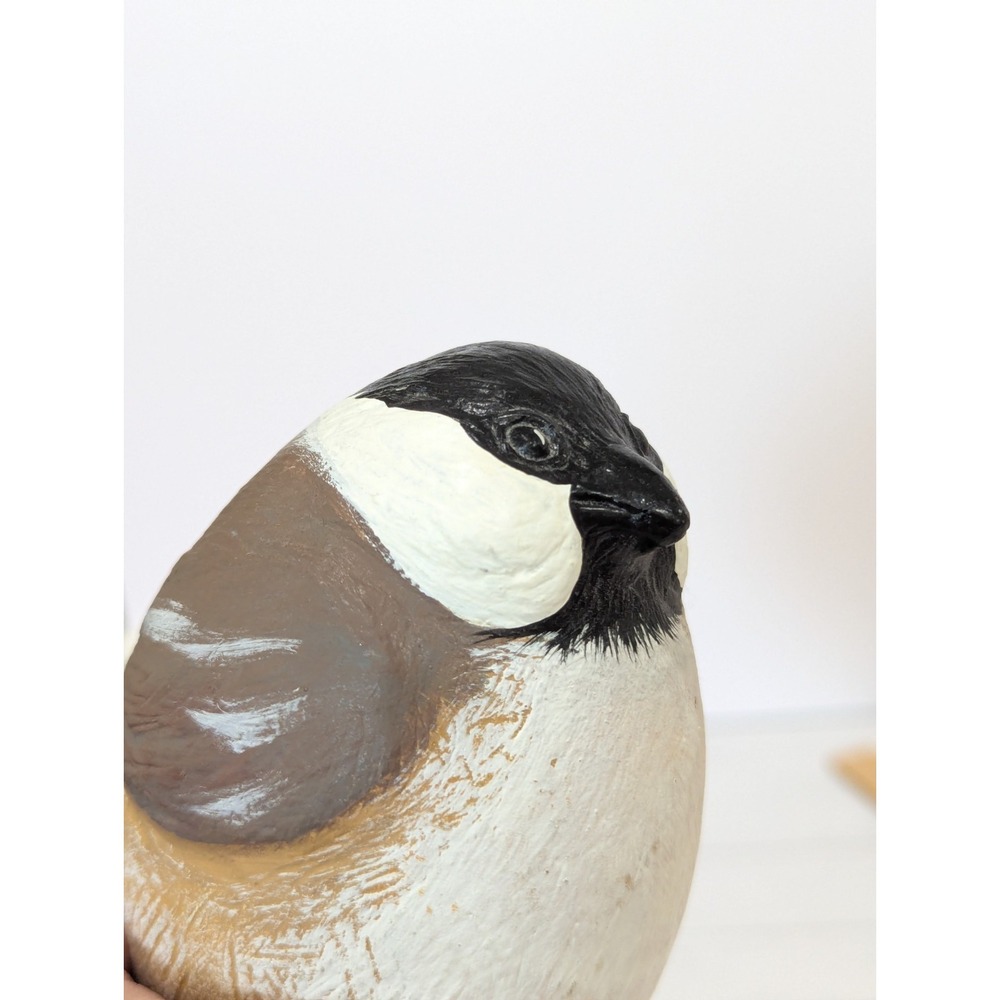 Rolly Polly Robin Chickadee Bird Resin Statue Figure 3.5" Hand Painted Heavy - Picture 12 of 16